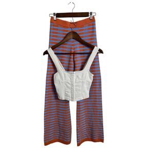 VRG GRL Corset Top and Sunshie in Italy Knit Pants Set Womans US 2/4